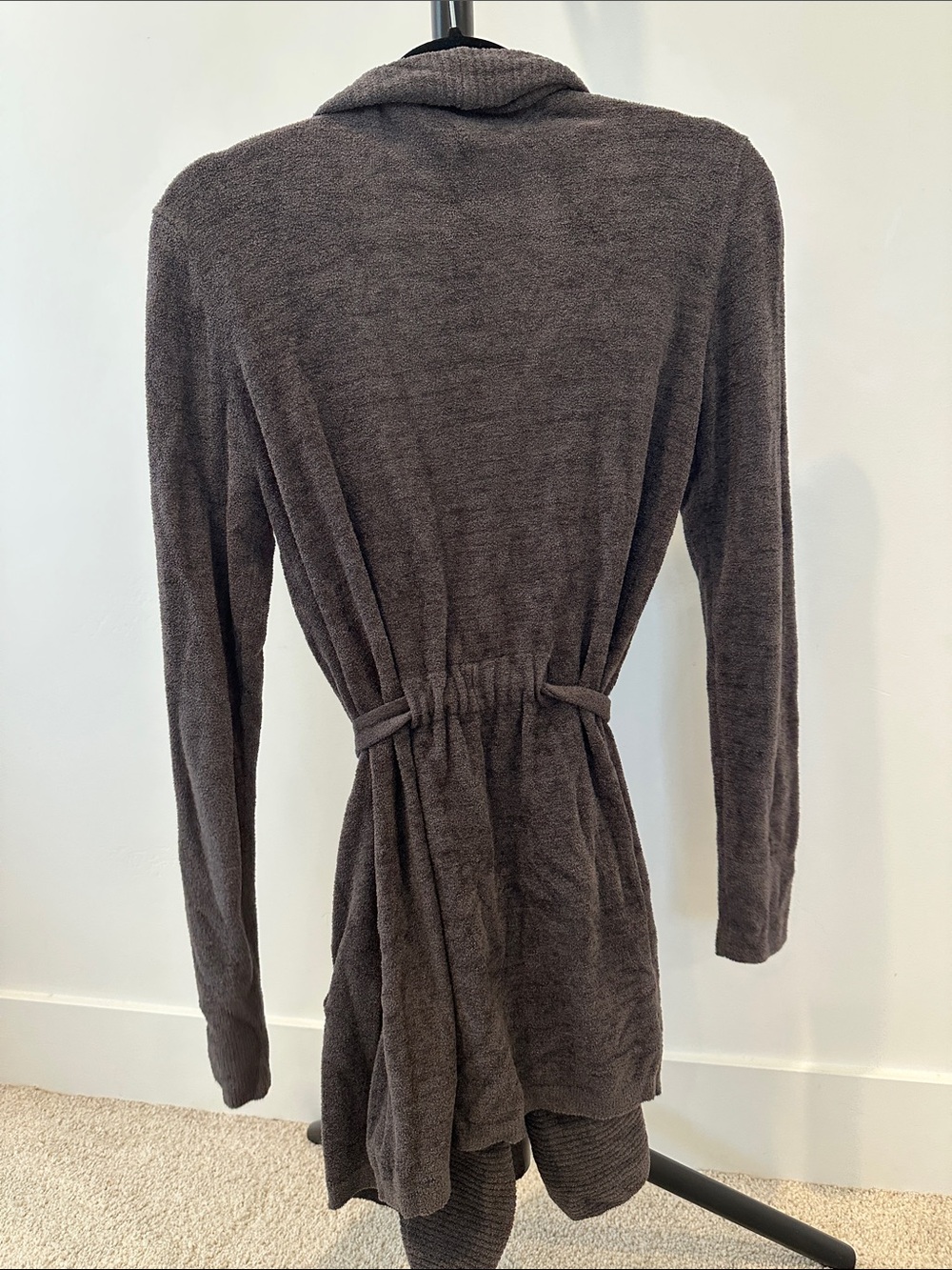 Barefoot Dreams Brown Open-Front Belted Cardigan - Picture 3 of 3